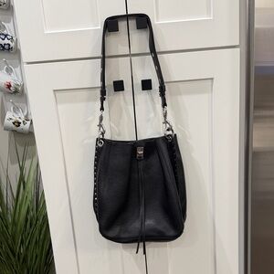 Elegant Rebecca Minkoff Black Leather Shoulder Bag